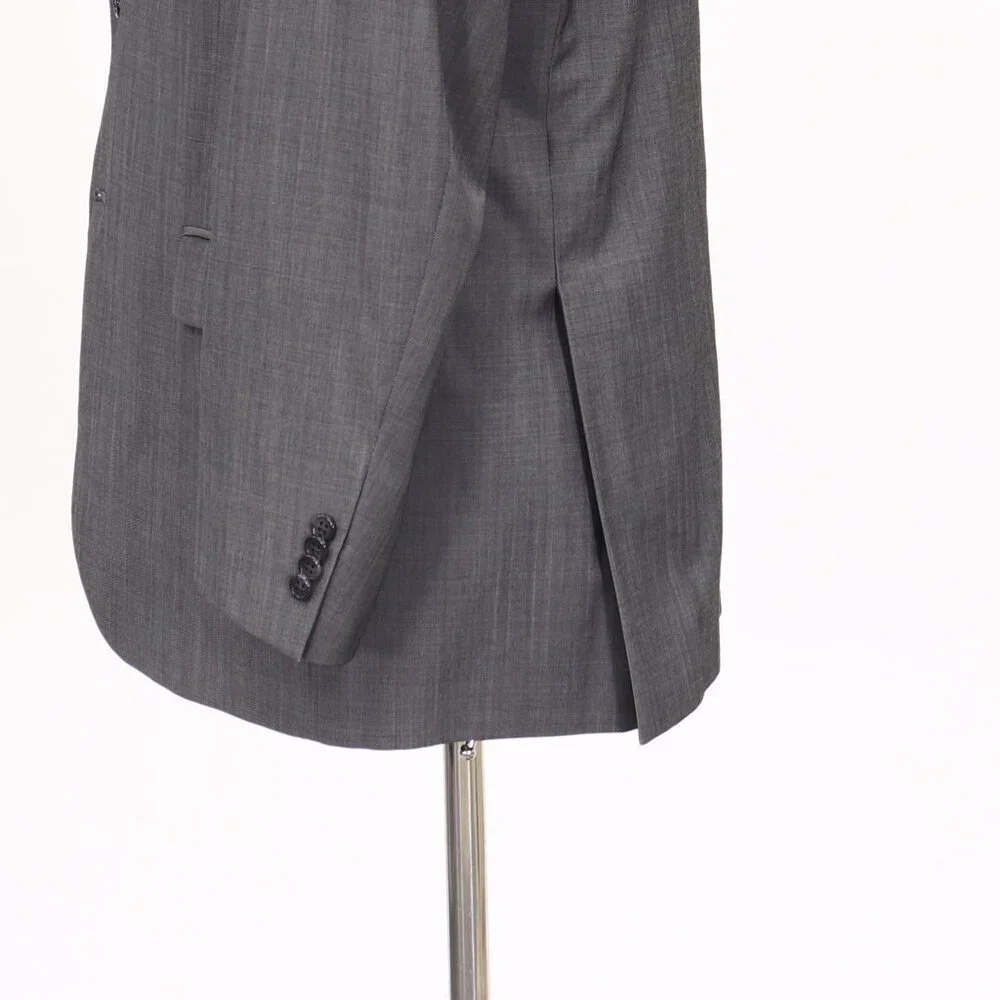 Hart Schaffner Marx 42R Gray Solid 2-Button Sport Coat Blazer Jacket T182